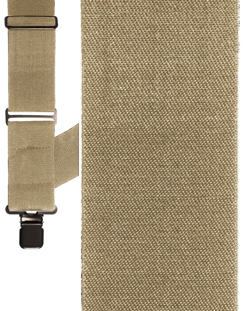 "Khaki Side Clip Wide" Suspenders