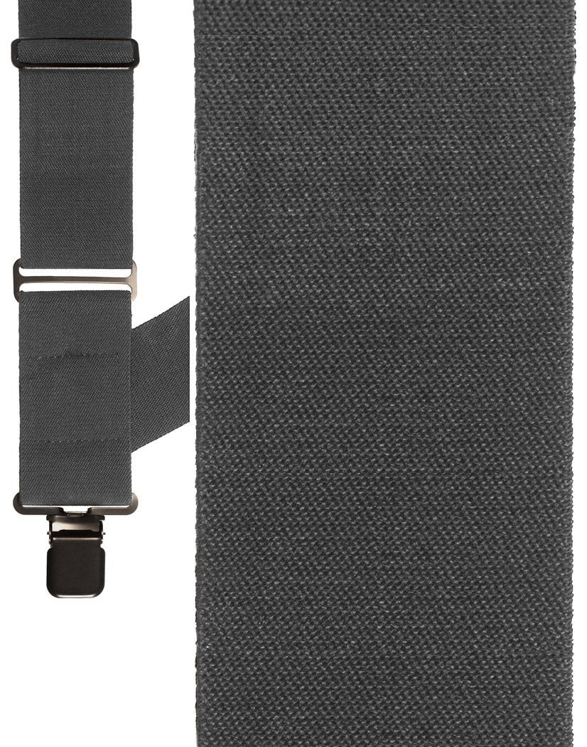 "Medium Grey Side Clip Wide" Suspenders