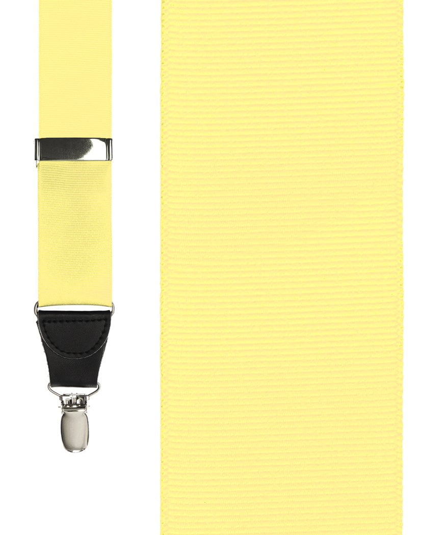 "Pale Yellow Grosgraine Ribbon" Suspenders
