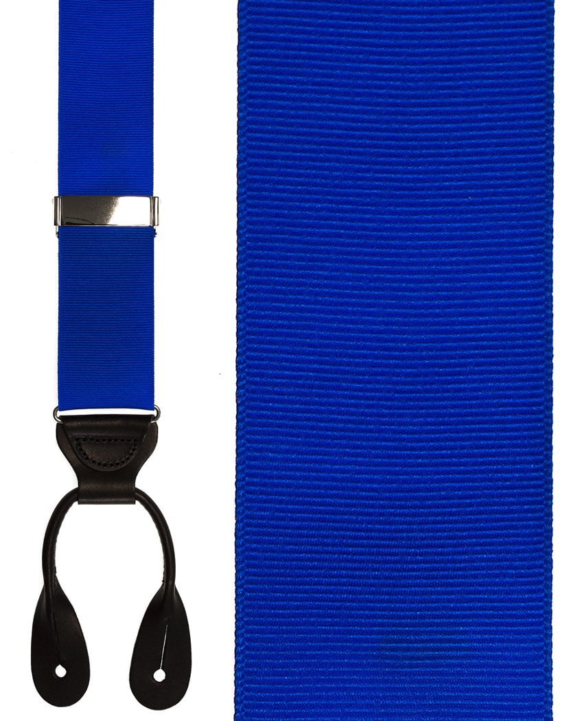 "Royal Blue Grosgraine Ribbon II" Suspenders