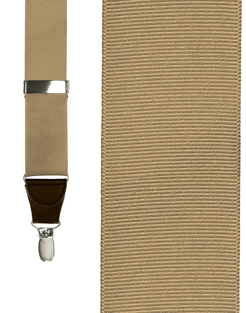 "Taupe Grosgraine Ribbon" Suspenders