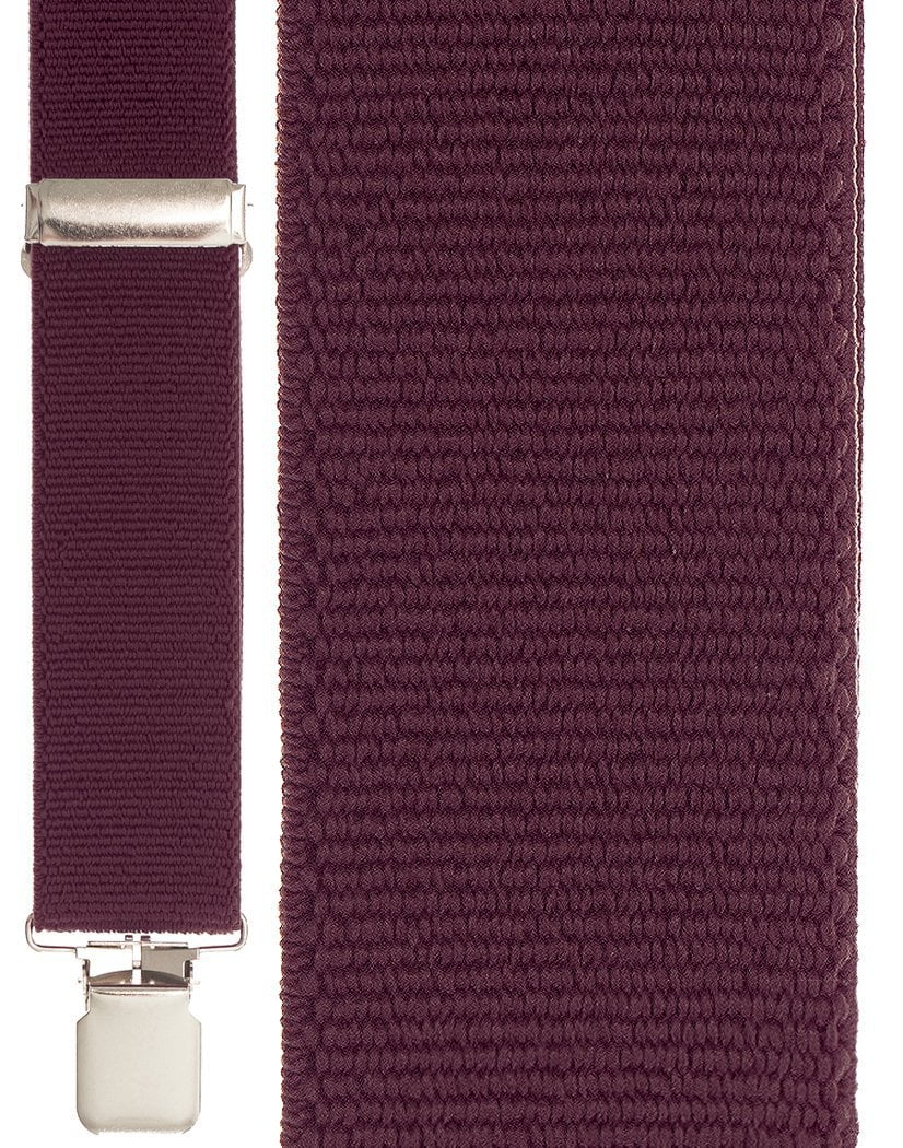 "Burgundy Terry Casual" Suspenders