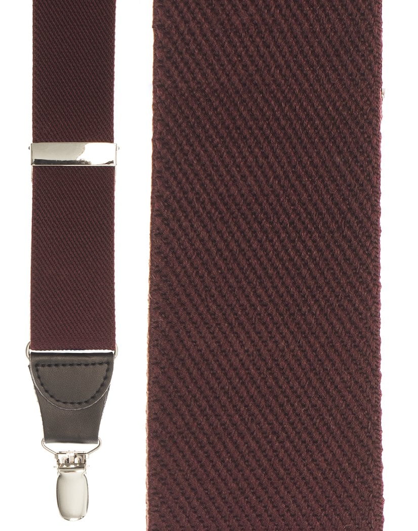 "Burgundy Twill" Suspenders