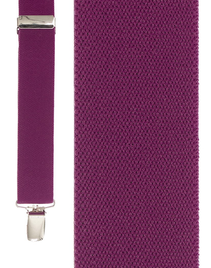 "Dark Pink Newport" Suspenders