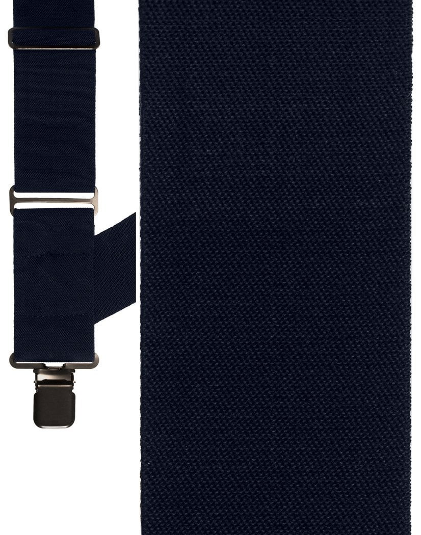 "Navy Side Clip Wide" Suspenders