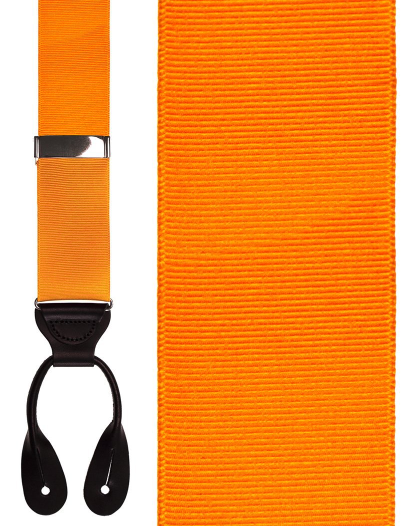 "Orange Grosgraine Ribbon II" Suspenders