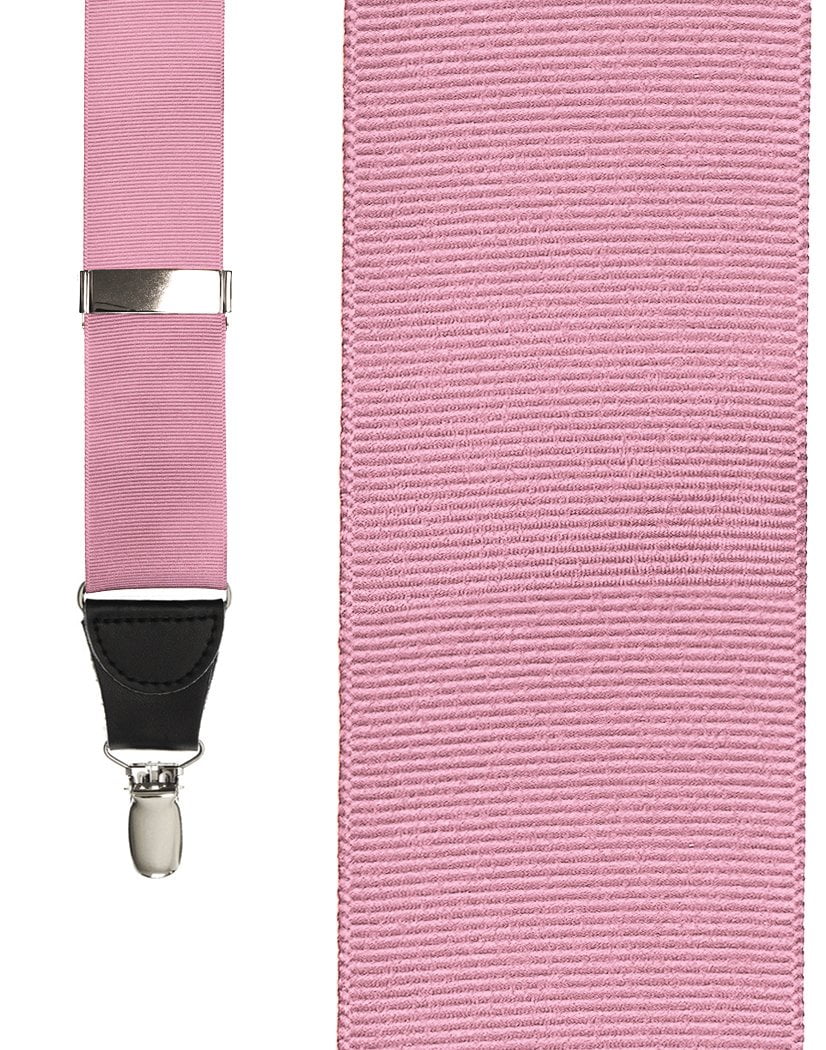 "Pink Grosgraine Ribbon" Suspenders