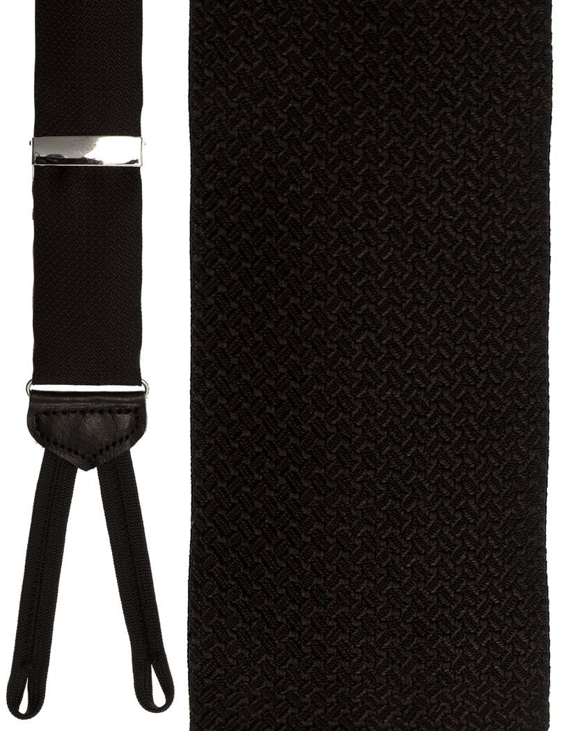 "Potenza" Black Suspenders